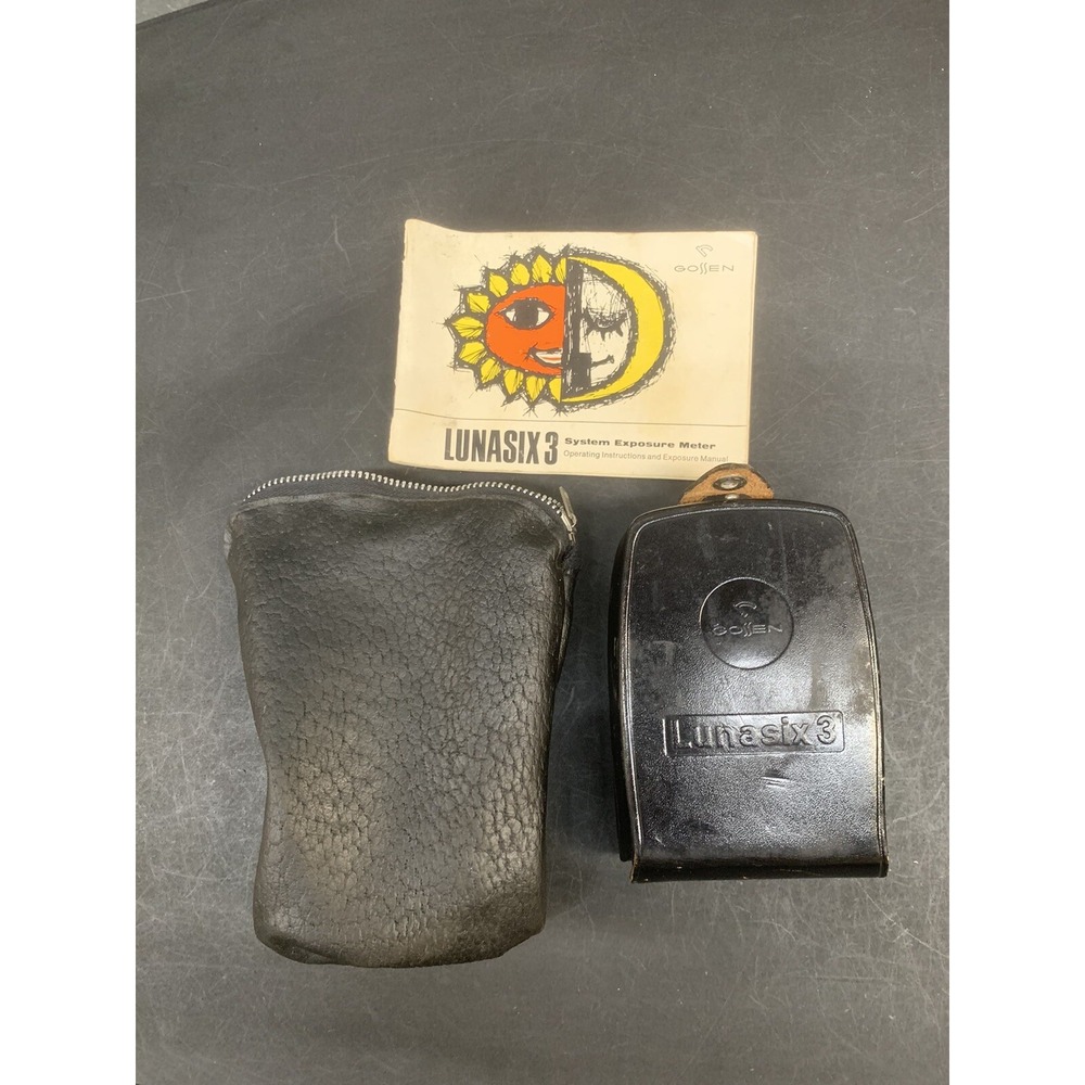 Gossen Lunasix 3 System Exposure Meter Photographic Light Meter - Leather Case